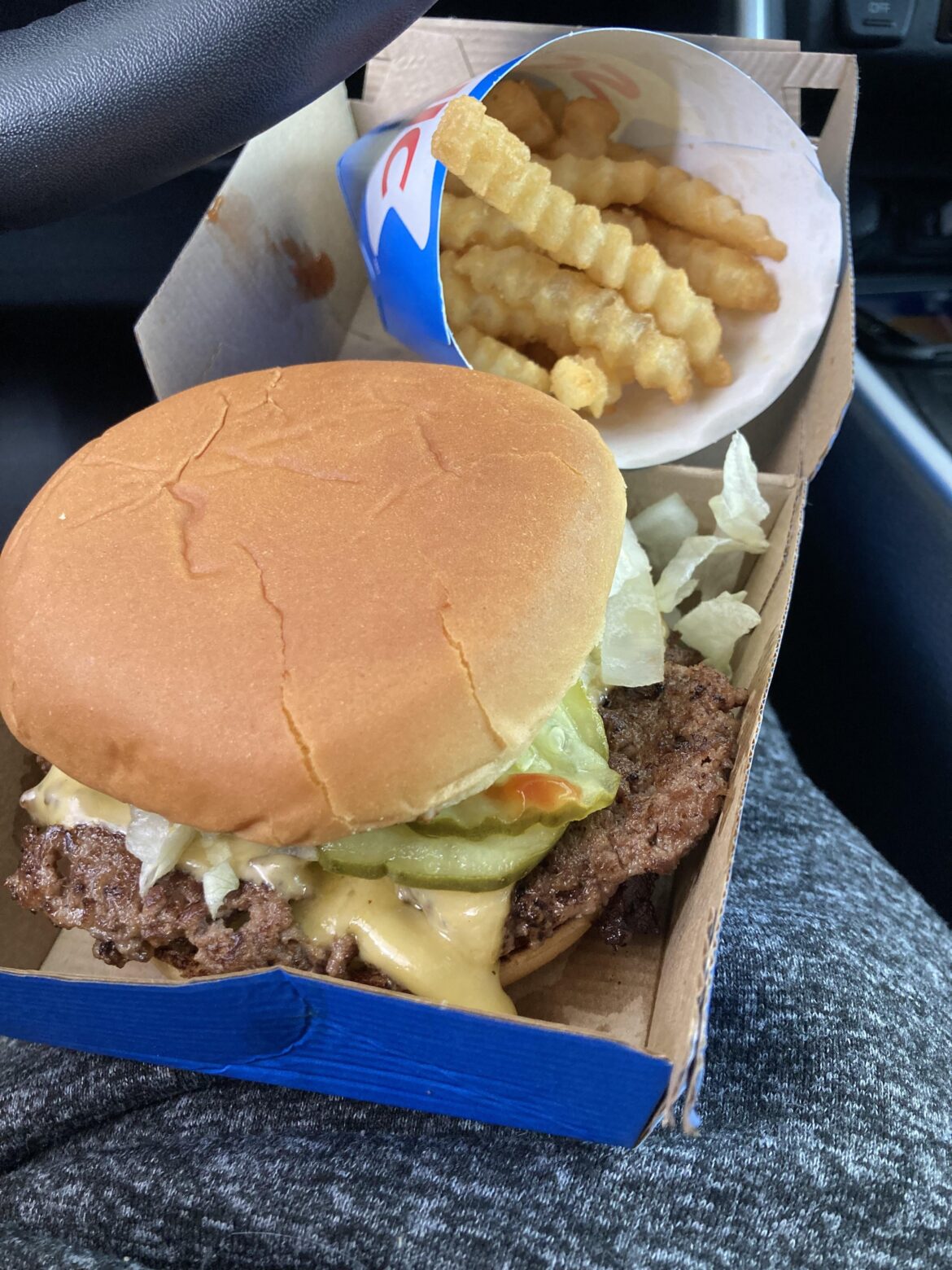 Sonic Smash Burger Combo $6.00