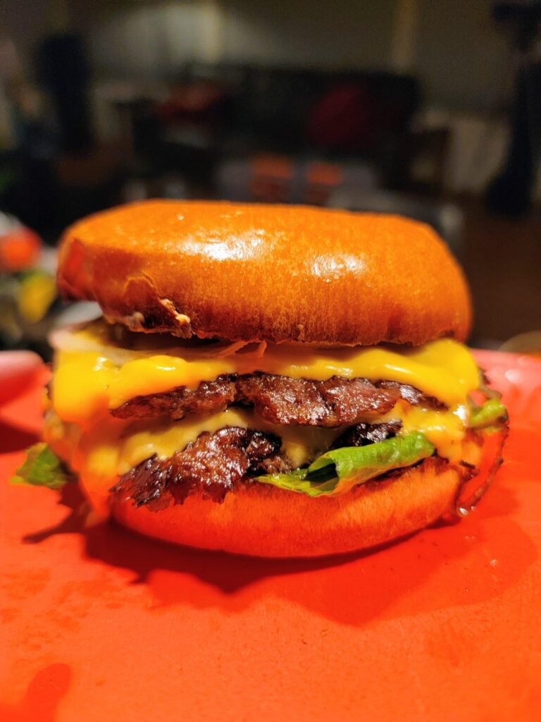 A simple burger for a simple man.