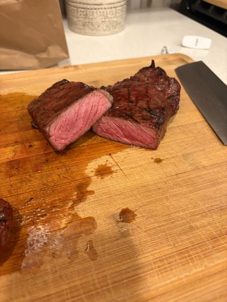 New York on a Weber Kettle.