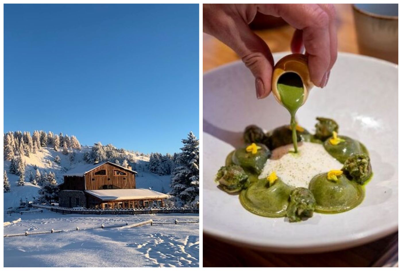 Christophe and Pauline Billau head up Auberge Quintessence, a small stone inn in the mountain village on the pine-covered slopes above the Tinée Valley. © Auberge Quintessence