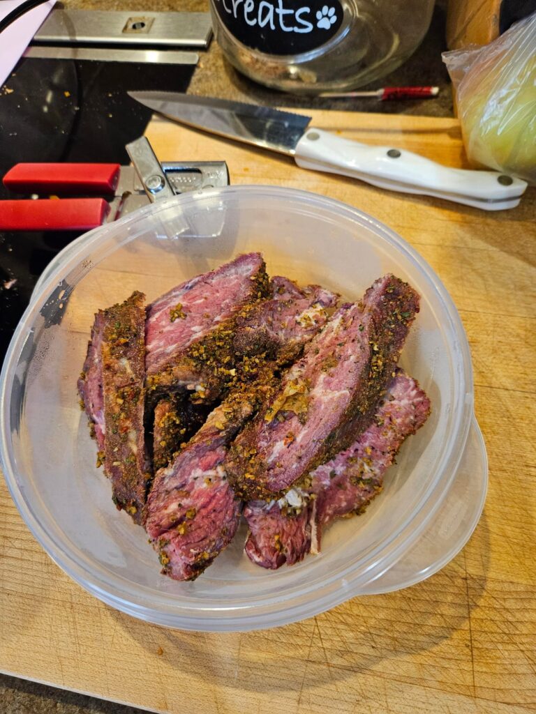 Smoked tri-tip chili