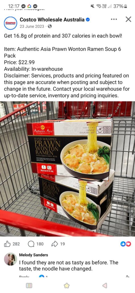Costco prawn wonton Noodles…. am I reading this right Costco prawn wonton Noodles.... am I reading this right