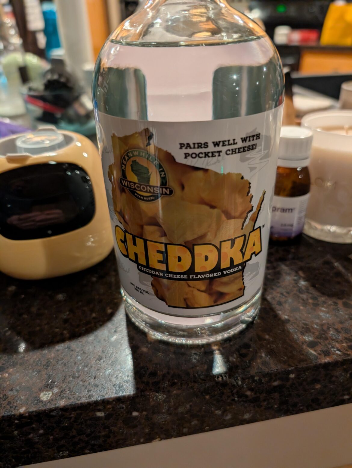 Cheese flavored vodka