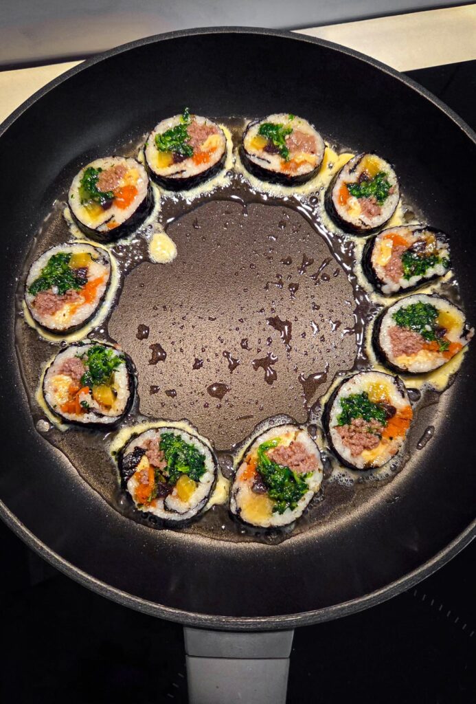 Leftover kimbap and gungjung tteokbokki