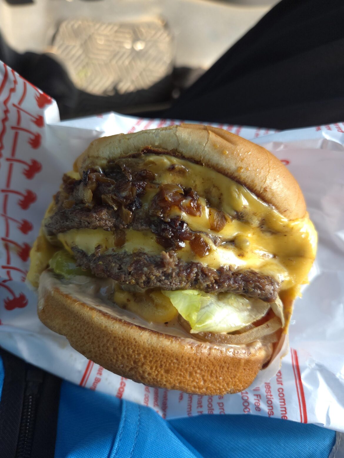 In n Out for lunch the other day