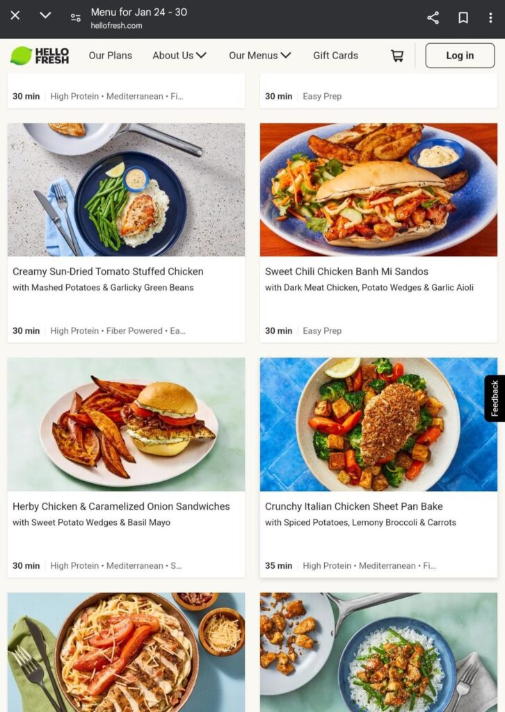 It’s important to click all the way into each recipe. It's important to click all the way into each recipe.
