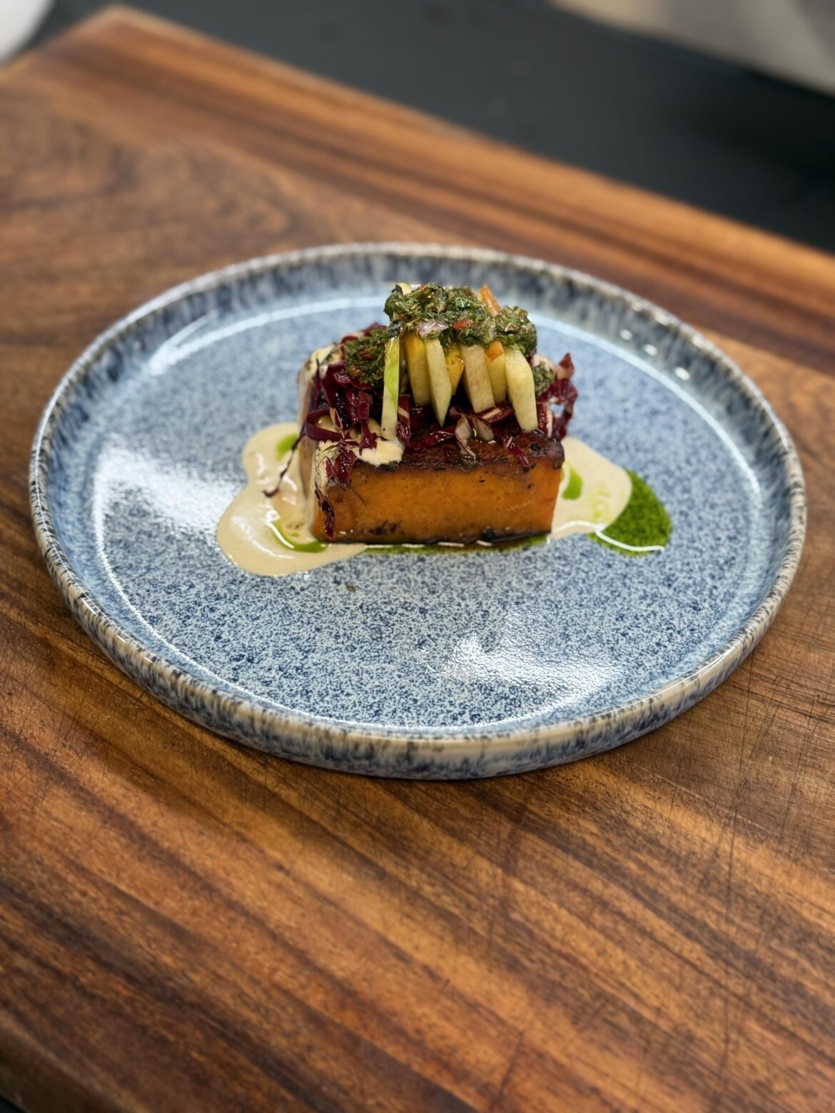 [Homemade]Butternut Squash, Ajo Blanco, Apple & Nectarine