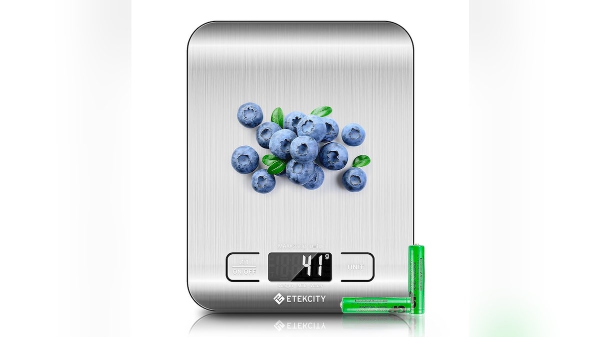Control your food portions with a digital scale.