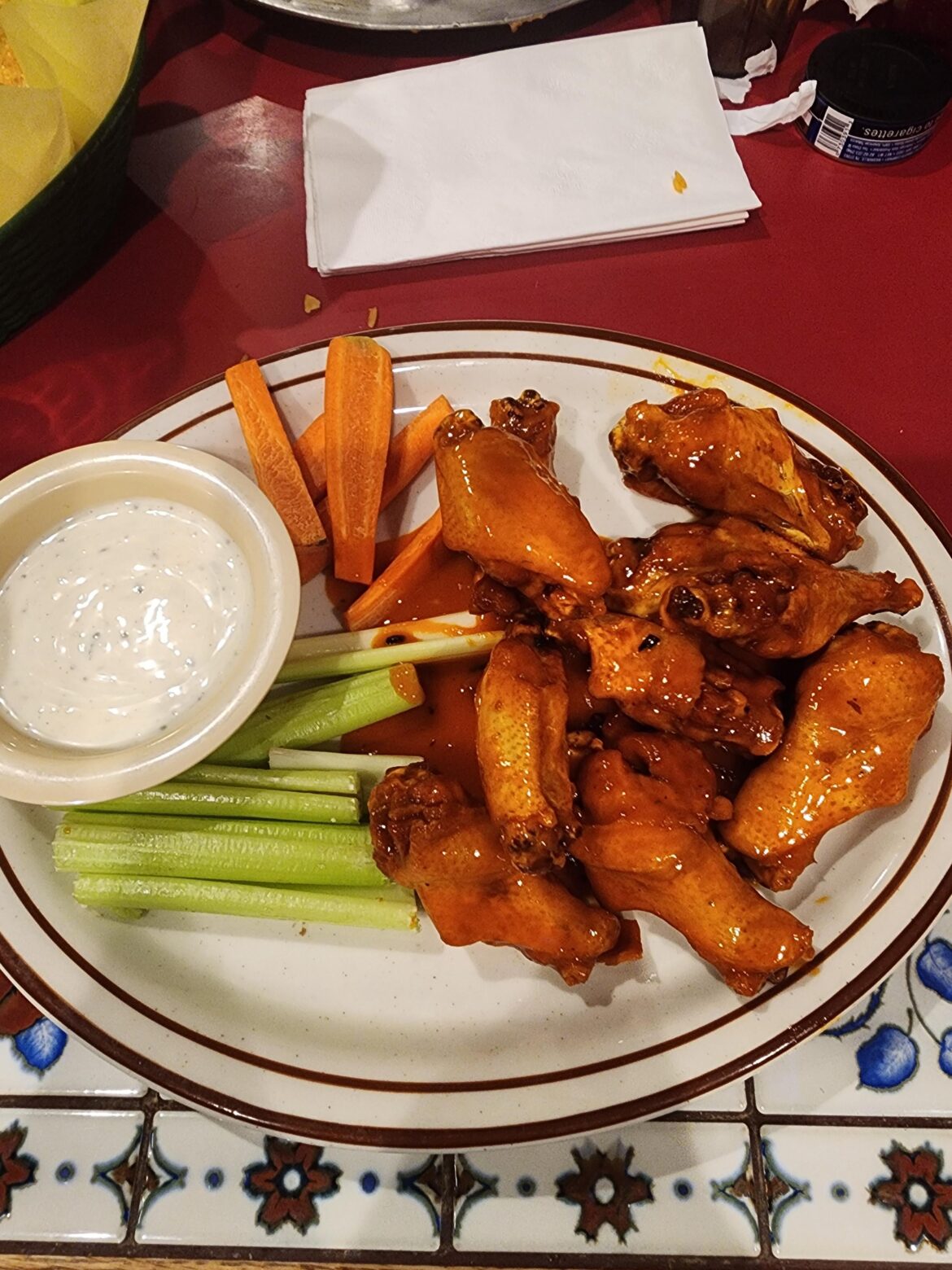 Wings at a Mexican restaurant Aurora Colorado