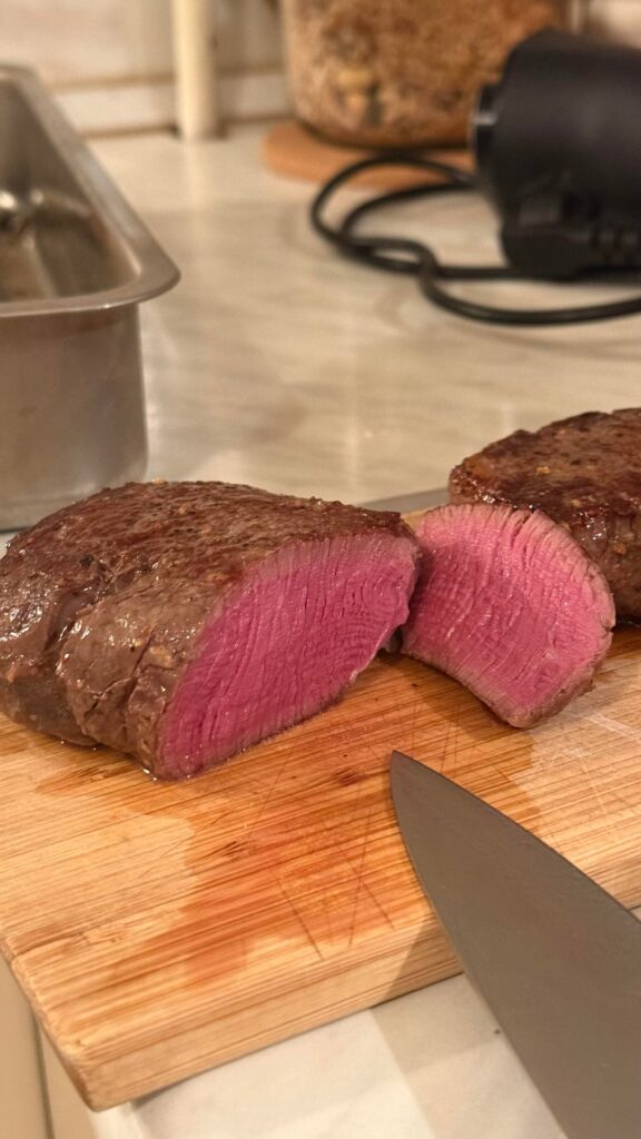 Filet mignon cooked to perfection Filet mignon cooked to perfection