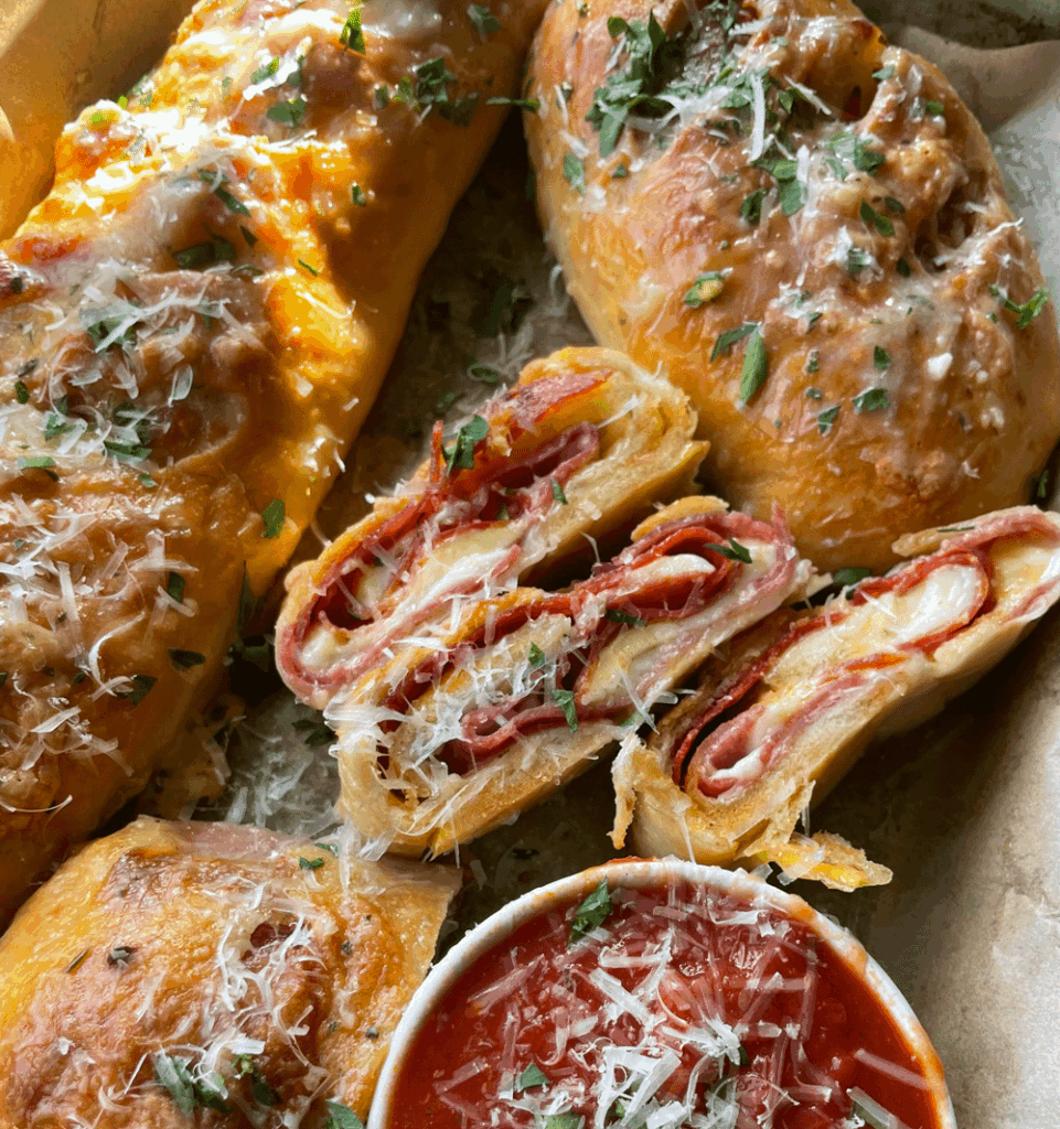 Accidentally overproofed my dough so I turned into stromboli for dinner tonight