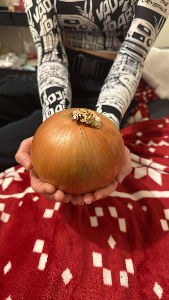 The biggest onion I've bought so far
