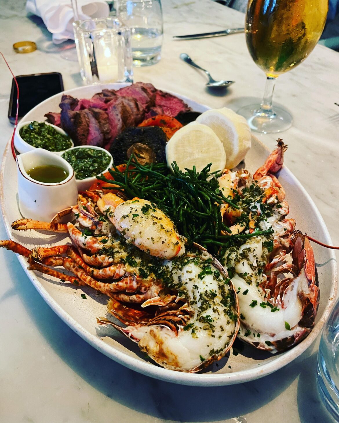 chateaubriand & lobster 😍