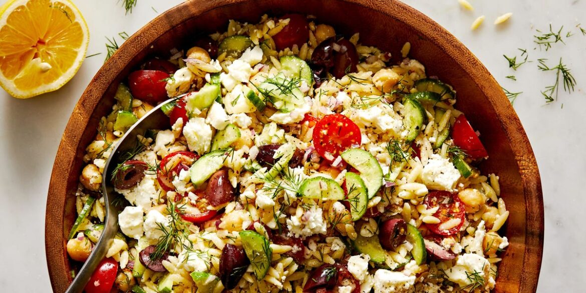 Best Greek Orzo Pasta Salad Recipe