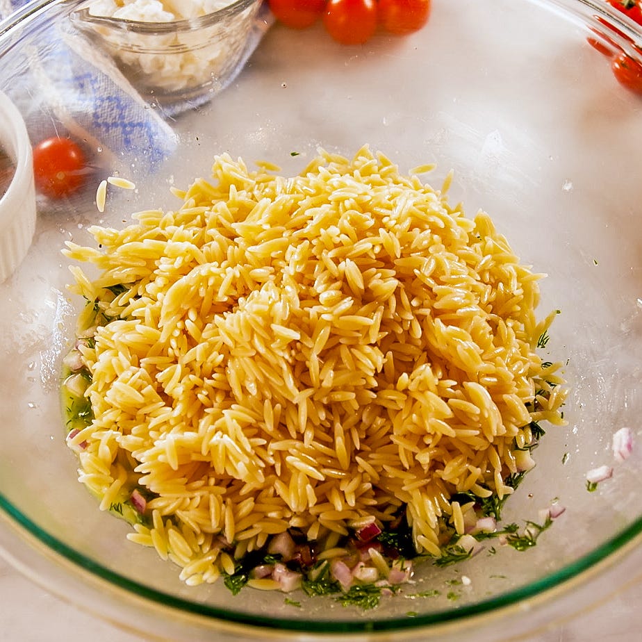 greek orzo salad