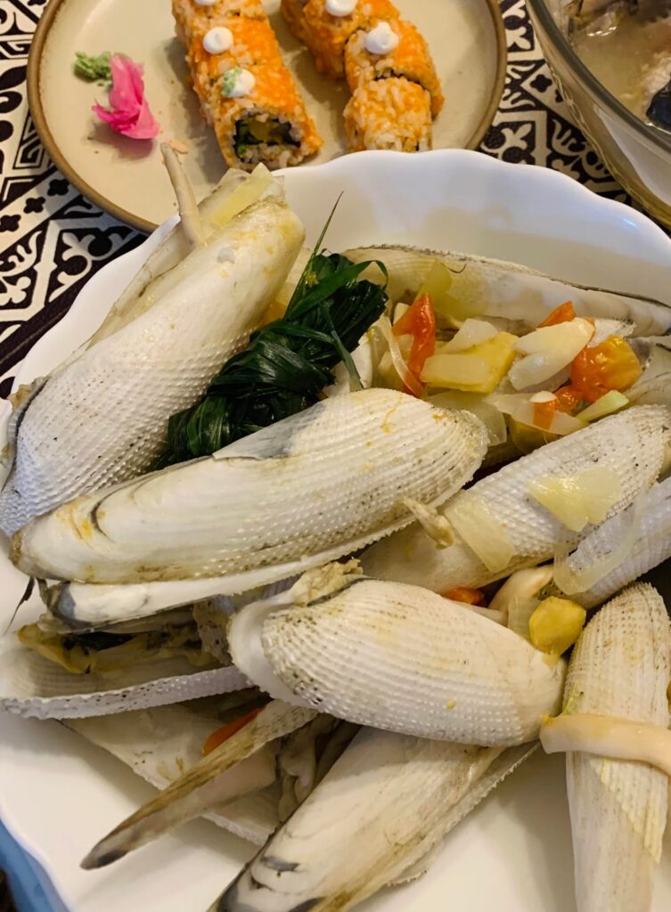 Angel Wing Clams! Yum.