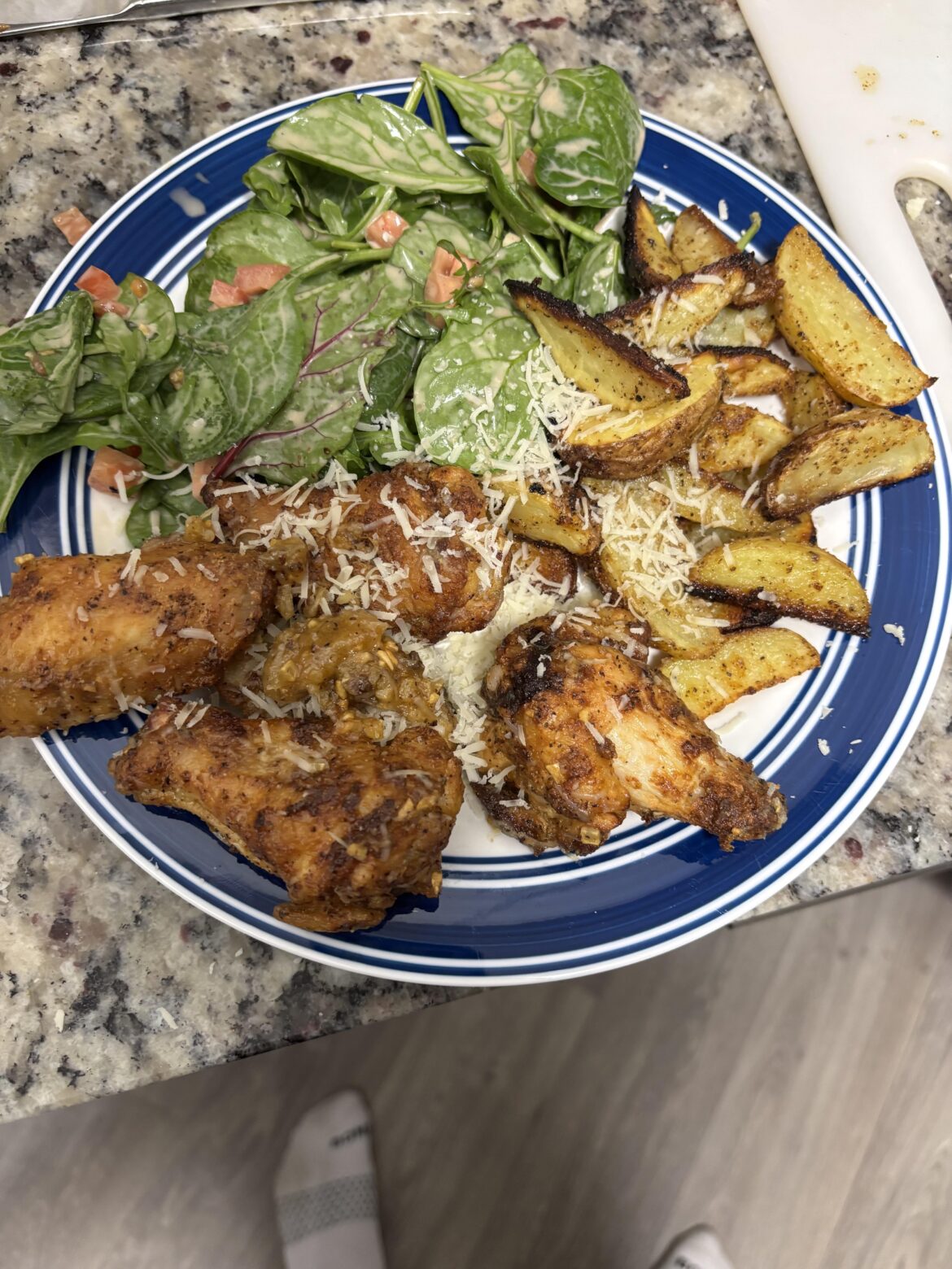 Garlic Parmesan Chicken Wings 8/10