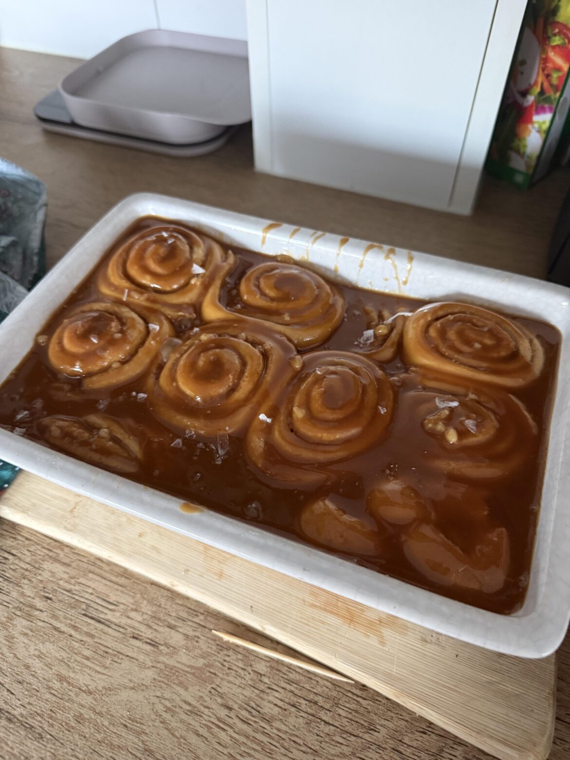 Salted caramel cinnamon rolls.