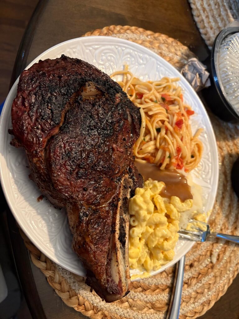 First time grilling a ribeye on a Weber