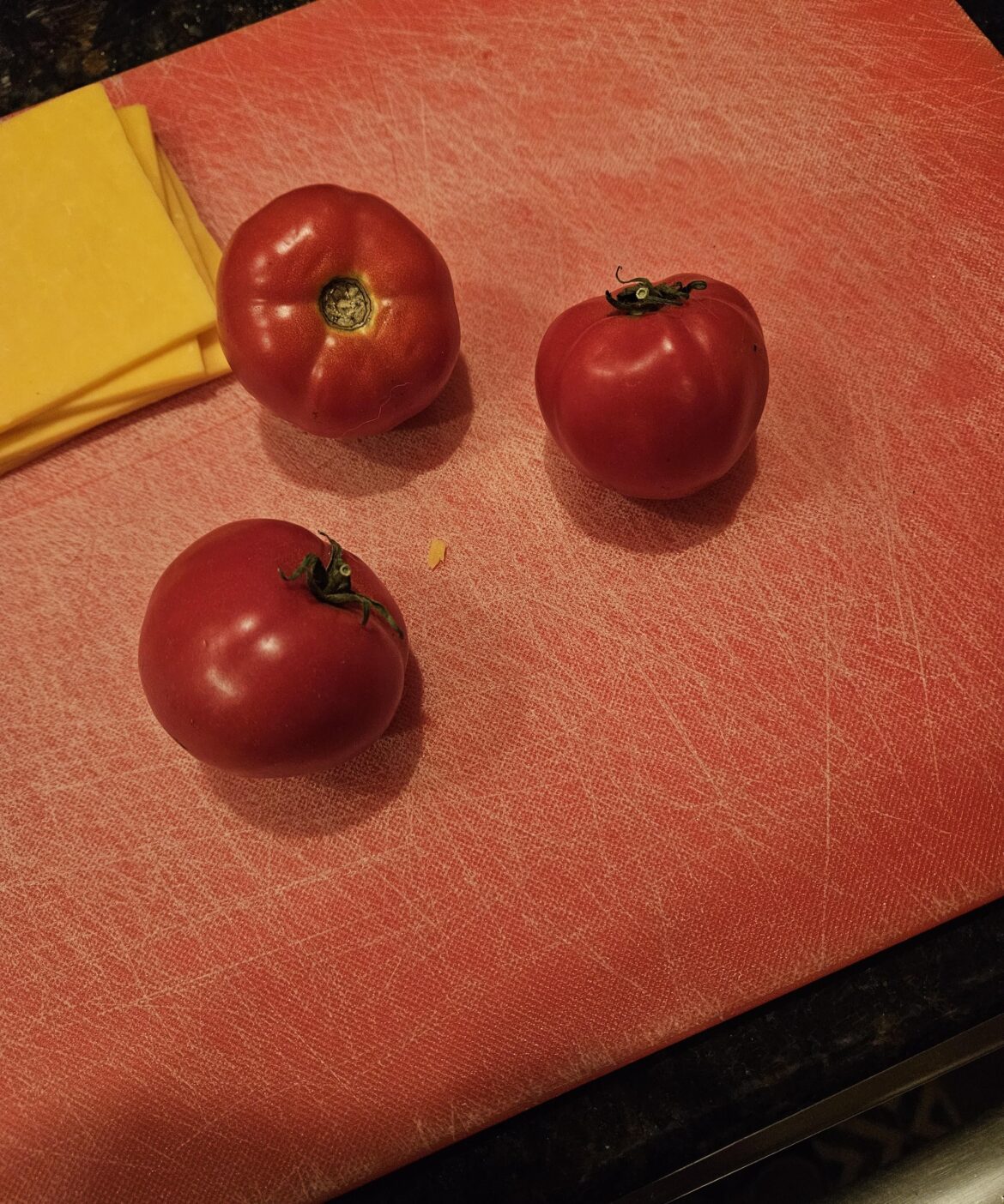 Last tomatoes of the year. I picked these about a week ago. PNW. Early girls