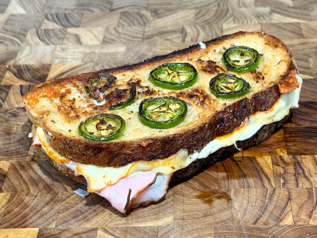 [homemade] hot ham and cheese