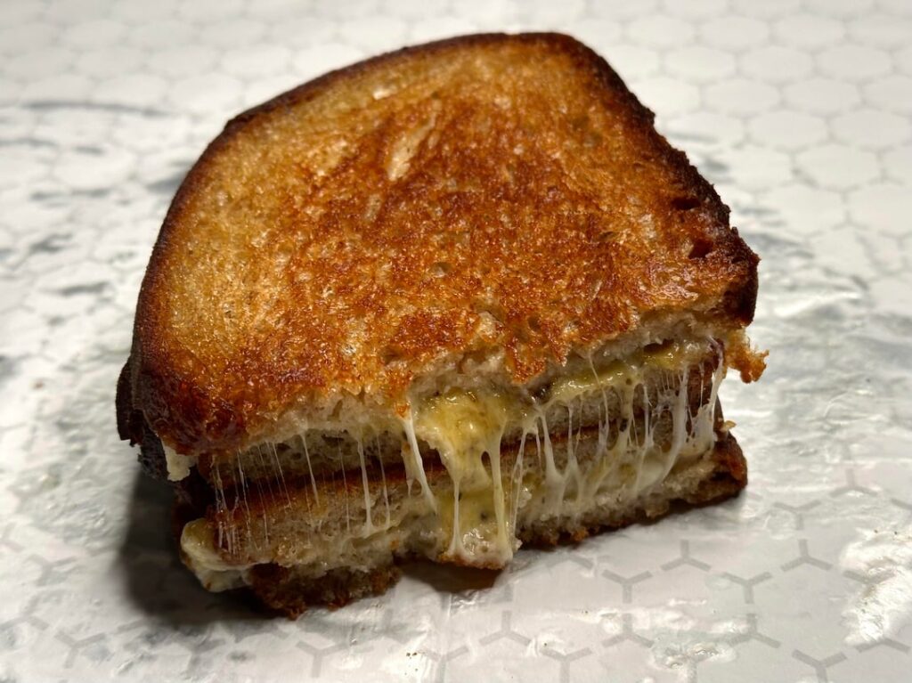 Three cheese on rye