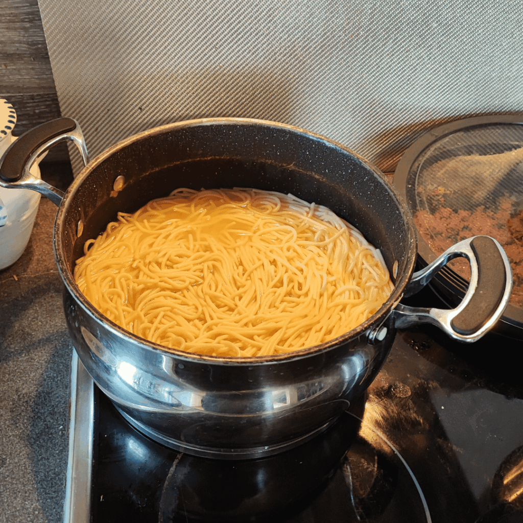 Dad likes to leave Pasta in the water after cooking... 😮‍💨