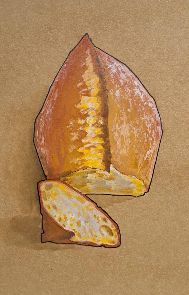 Bread (except I can't bake so I just painted some instead)
