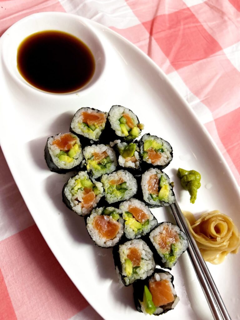 My first attempt at making sushi