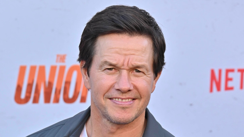 Mark Wahlberg smiles at event