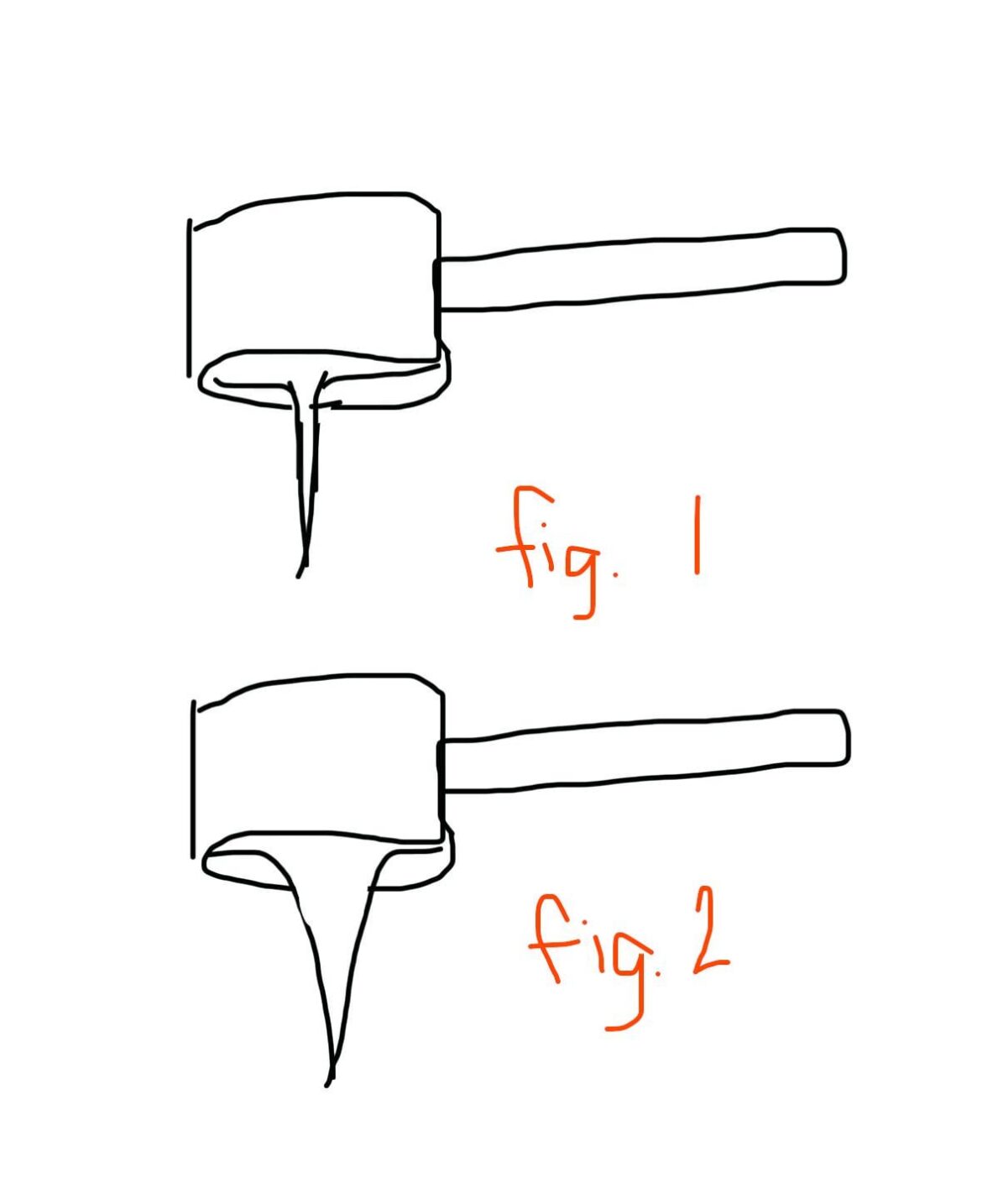 What causes this extraction shape?