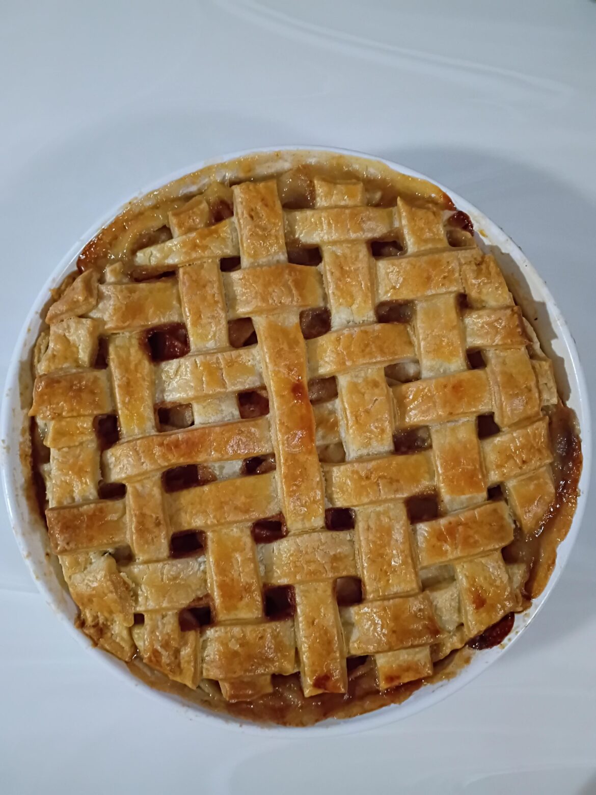 Apple pie made from scratch
