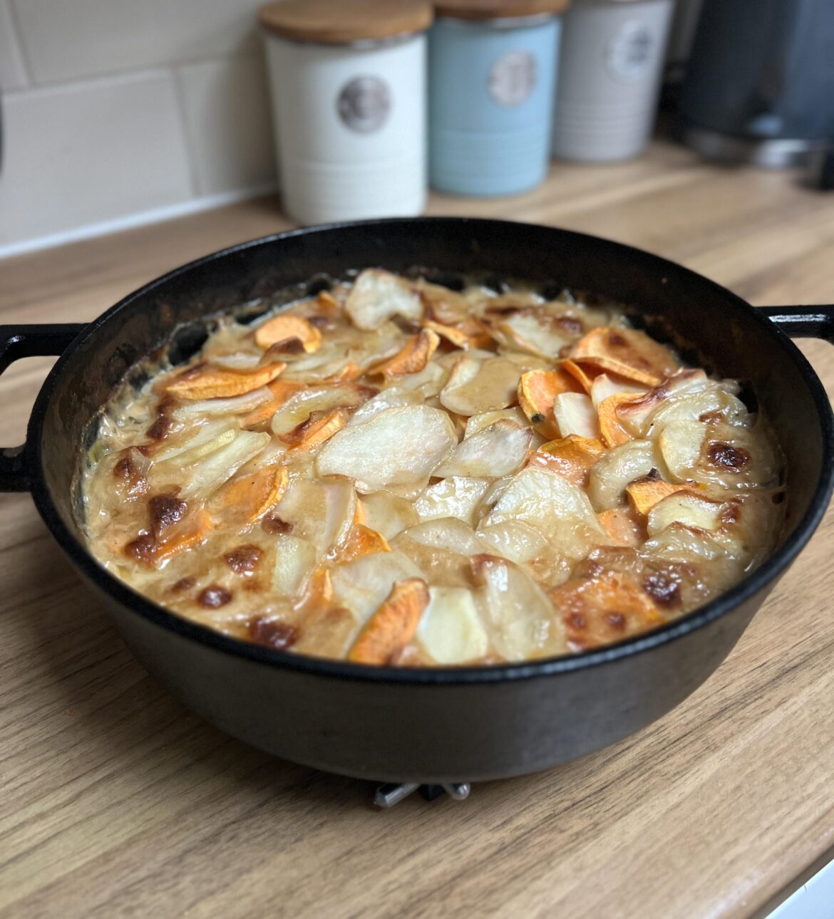 Slow-cooked pork, Cider & Sage Hotpot
