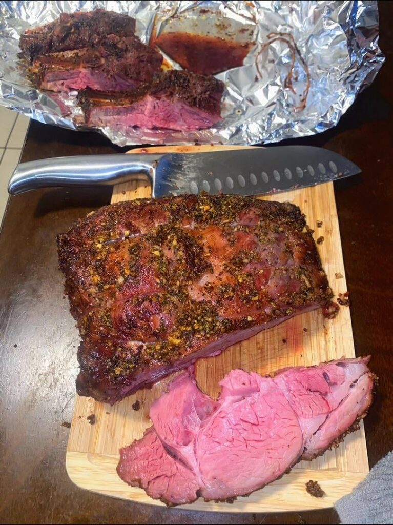 Bone-In Rib Roast, Smoked Low and Slow