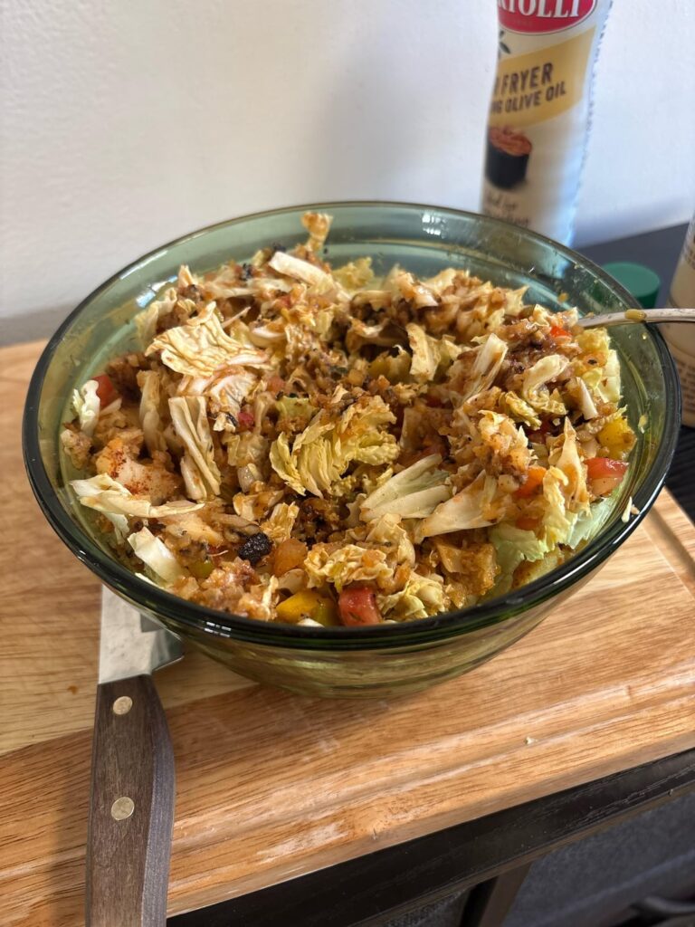 Mexican-style Cod Bowl for just 325 calories AND 46 grams of protein!