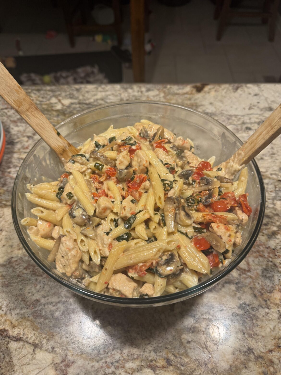 Tuscan chicken pasta