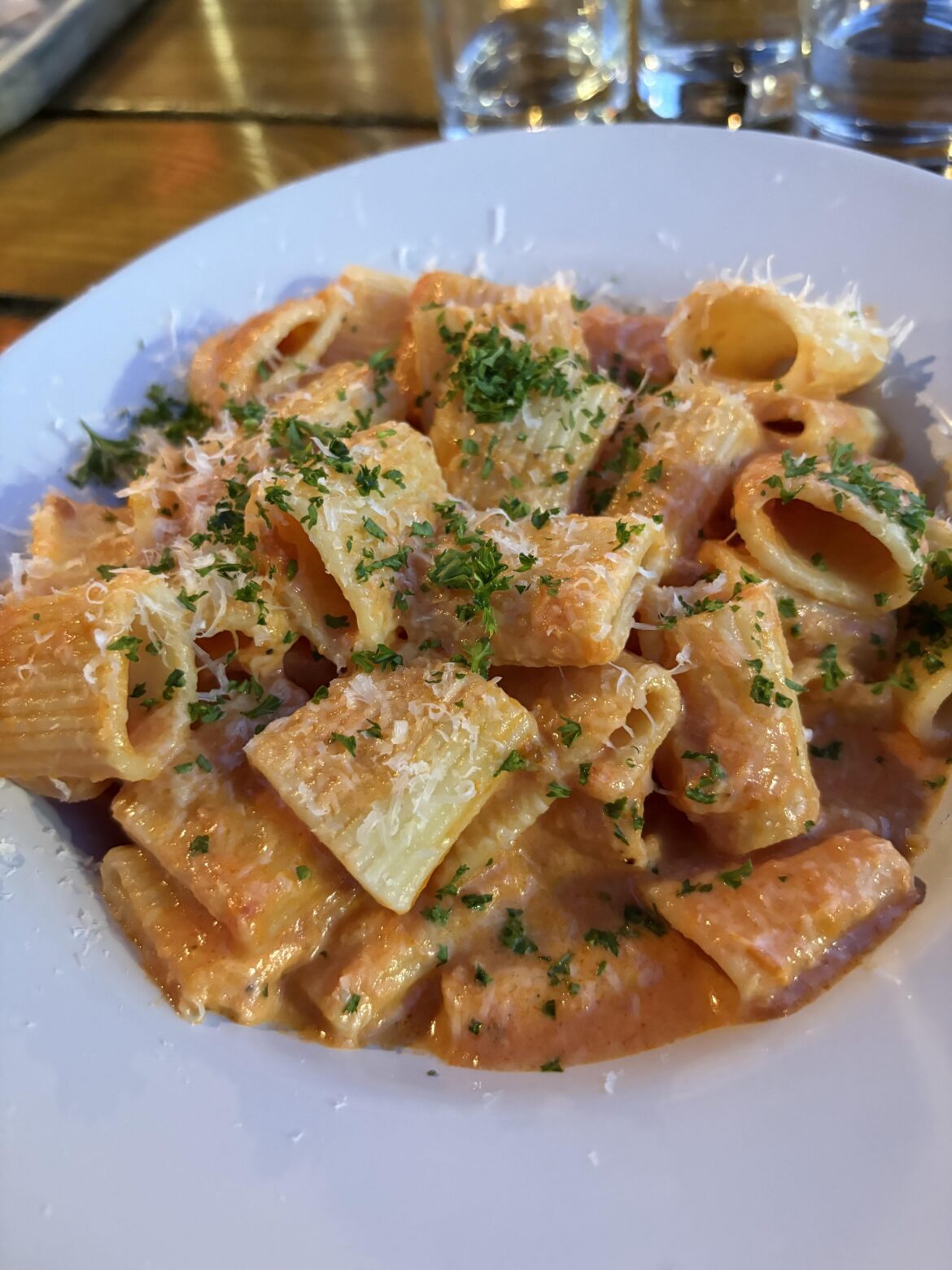 Vodka pasta never disappoints