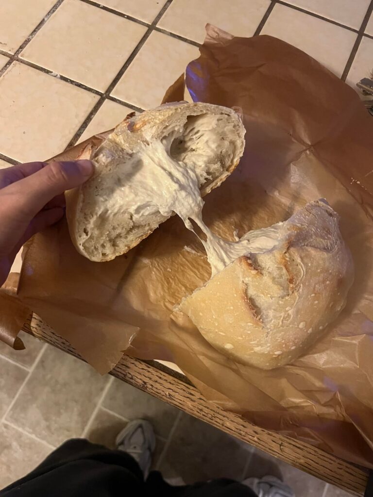 Yall growth is possible 😭😭😭😭 8th loaf and finally have something edible!!!! I am so happy