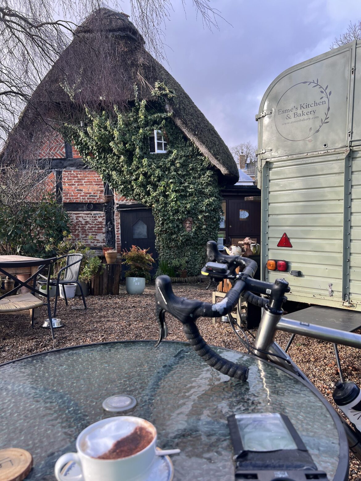 Esme’s Tea Rooms, Brockenhurst. Great looking afternoon teas going on inside