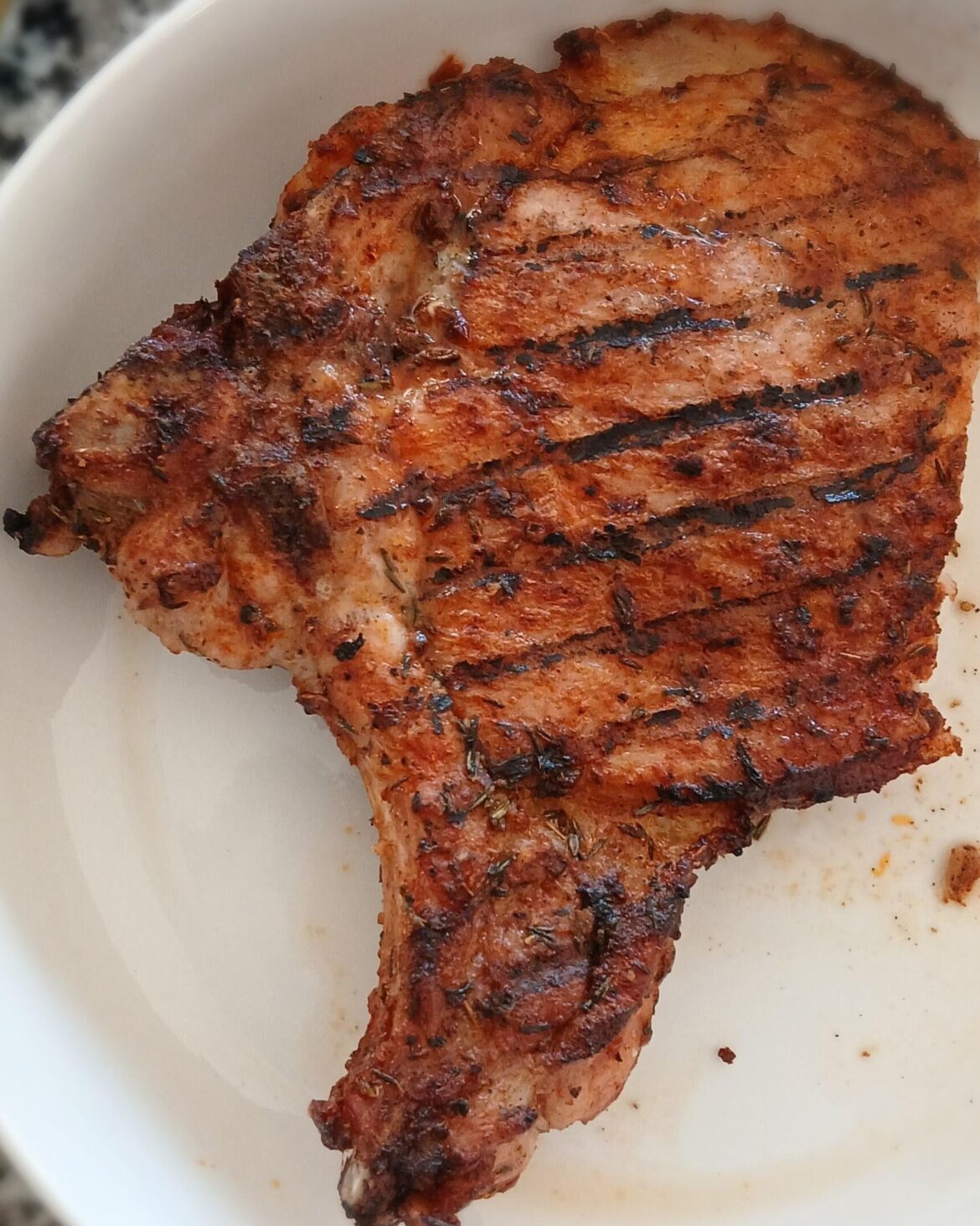 First time grilling porkchop