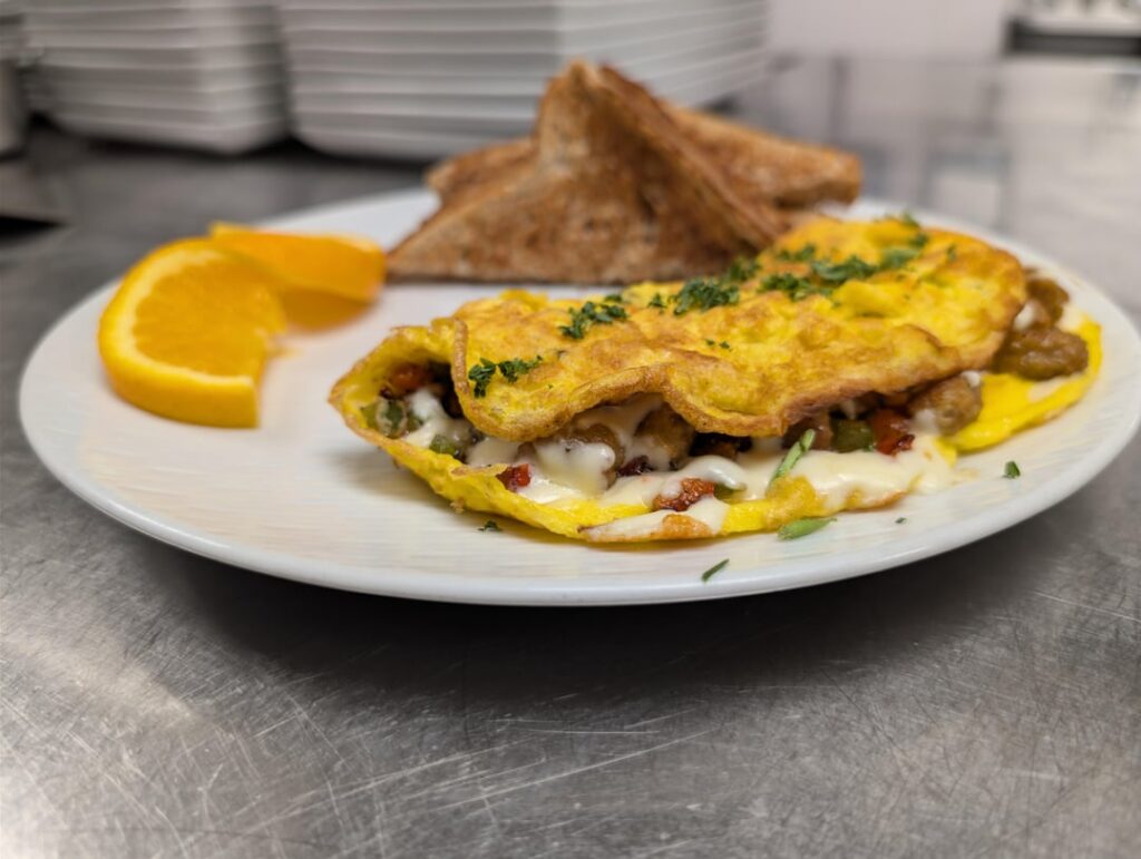 Not my breakfast but I enjoy making nice breakfasts for the peeps