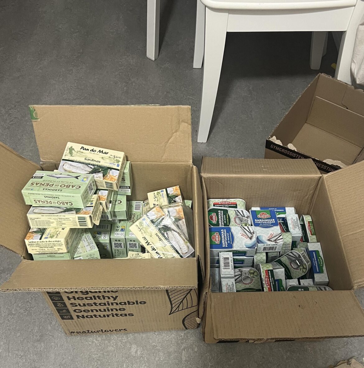 Got some sardines. I hope they don’t taste horrible