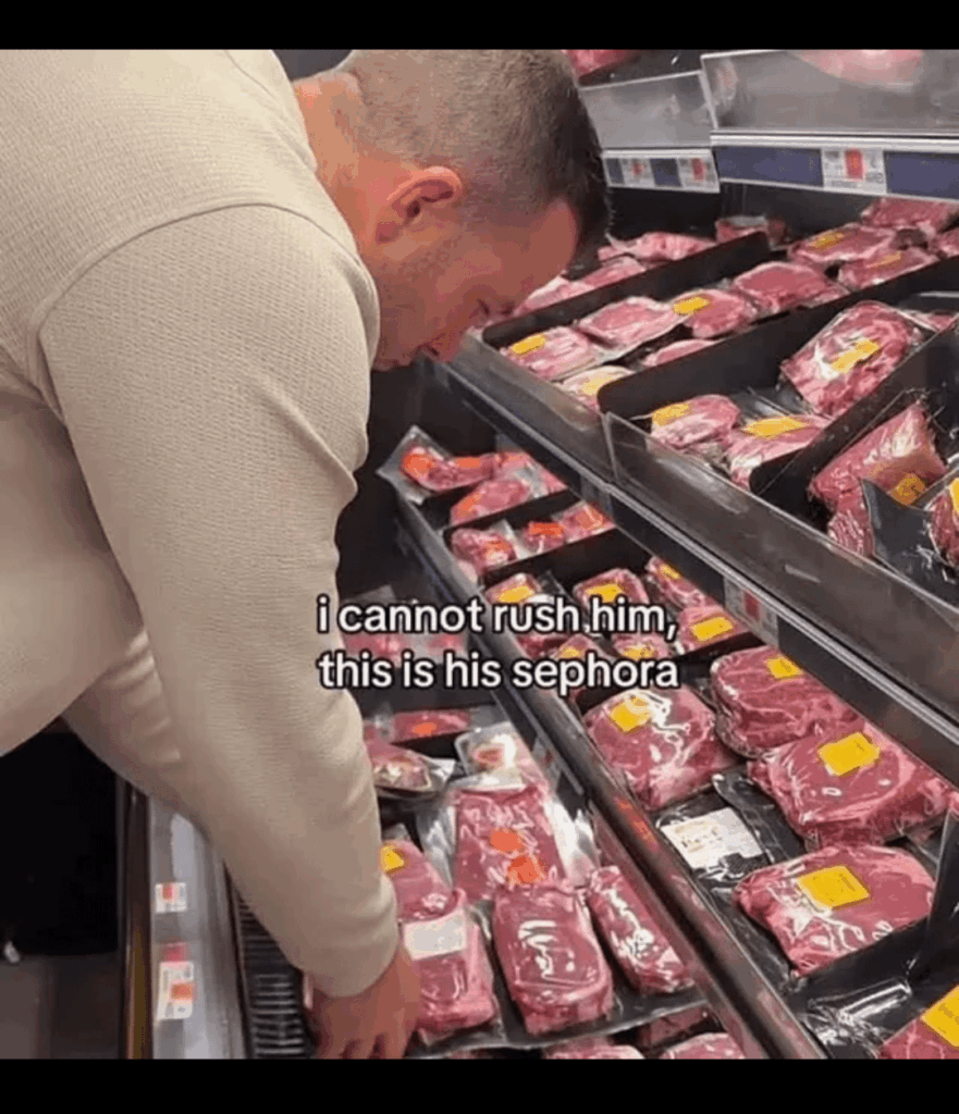 Not oc - meat shopping