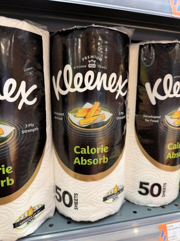 Calorie absorbing Kleenex
