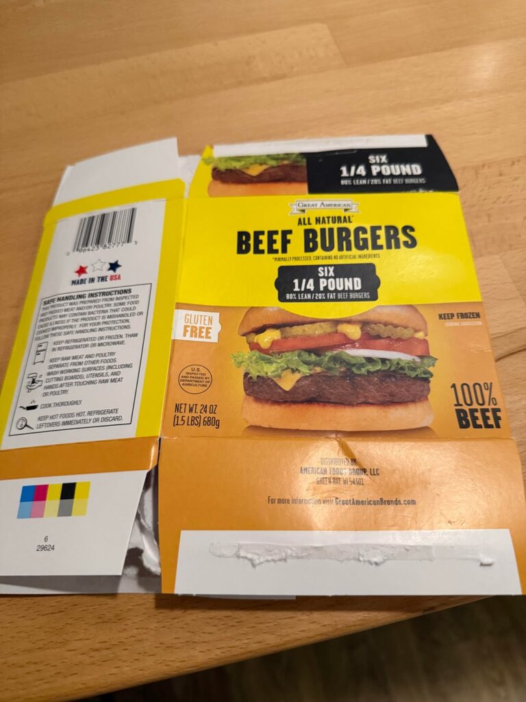 $4.99 for a pound and a half of burgers