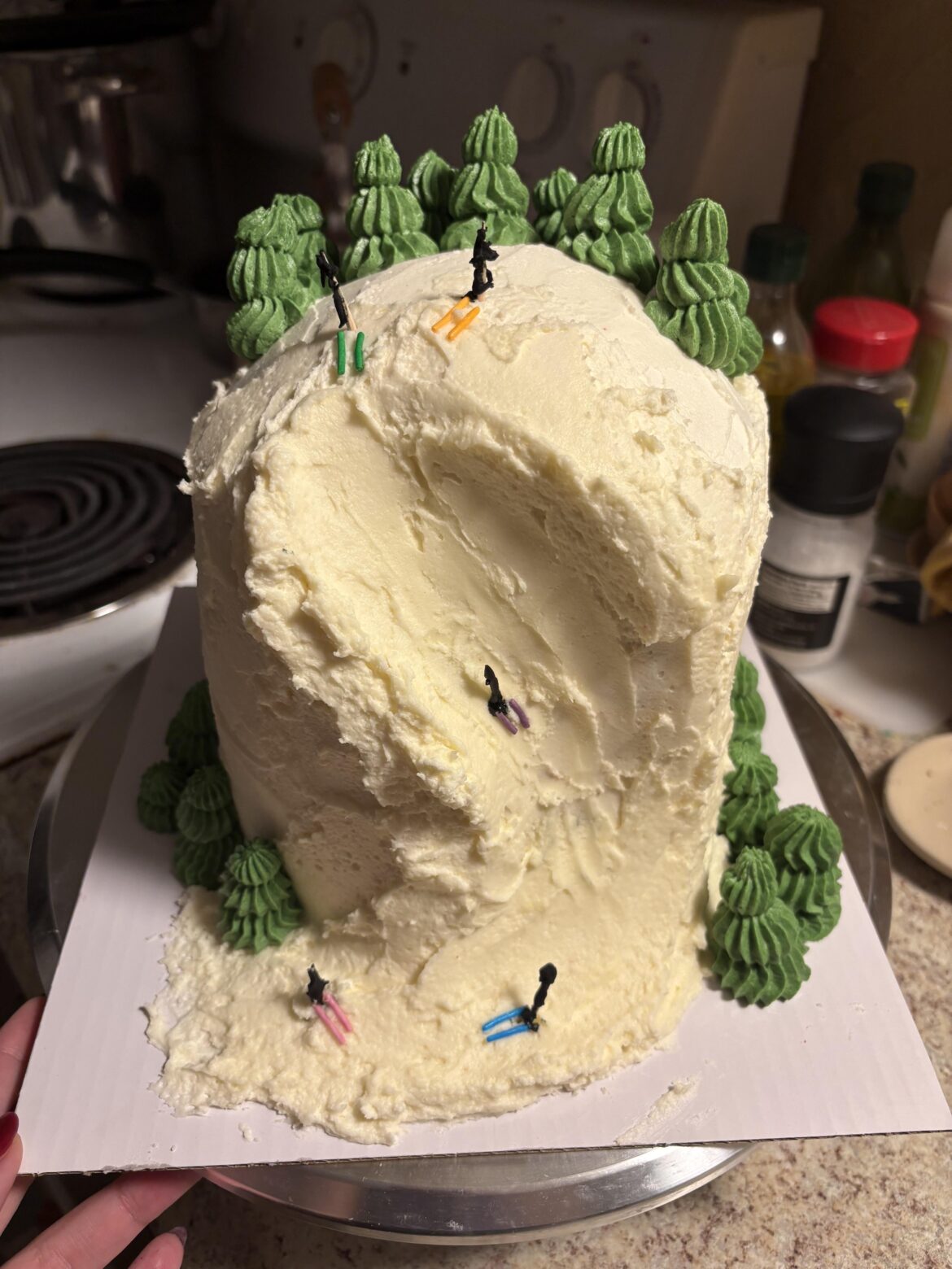 Birthday cake for a skier!