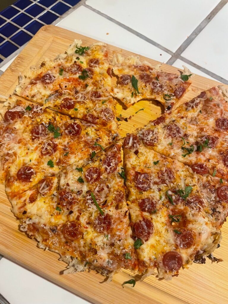 Kenji’s tortilla pizza