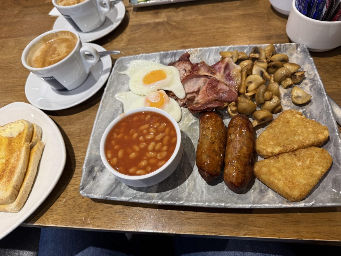 Cafe Muro, Brentwood, £11.95 incl. coffee and toast - great start to the weekend!
