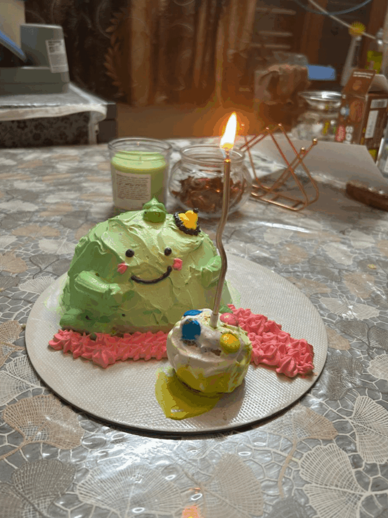 Cake I made for my son's birthday. Not so pretty but I loved it 😅