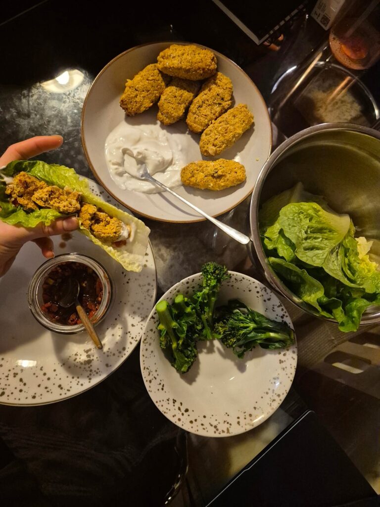 Pork Kofta lettuce wraps